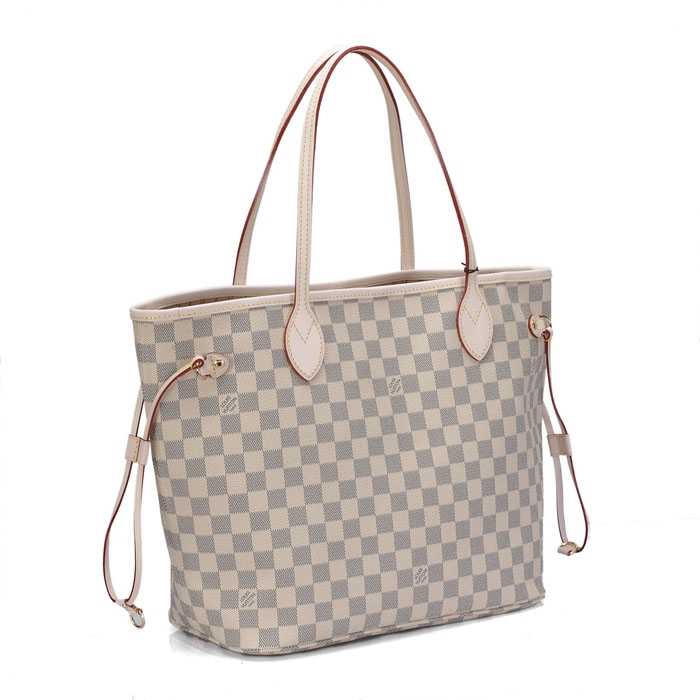 Louis Vuitton Outlet handbag damier azur canvas neverfull mm n51107