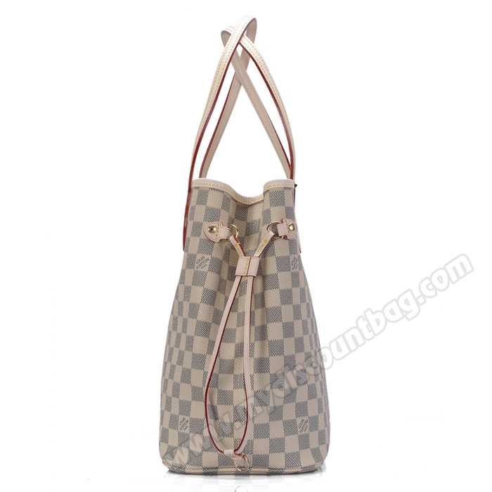 Louis Vuitton Outlet handbag damier azur canvas neverfull mm n51107