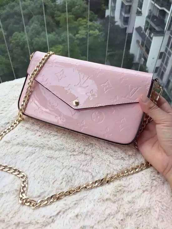 Louis Vuitton Outlet Monogram Vernis Mini Bag 61293 Pink