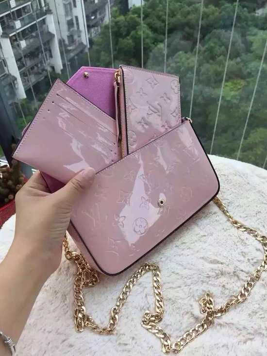 Louis Vuitton Outlet Monogram Vernis Mini Bag 61293 Pink