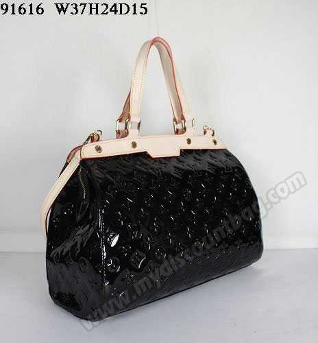 Louis Vuitton Outlet handbag monogram vernis 91616 black