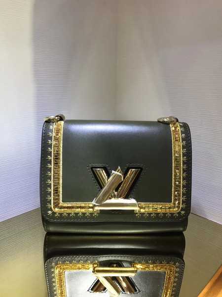 Louis Vuitton Outlet TWIST Original leather Shoulder Bag A50273 green