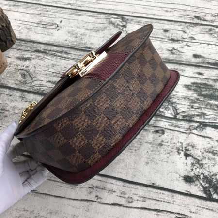 Louis Vuitton Outlet Original Damier Ebene Canvas WIGHT N64419 purple