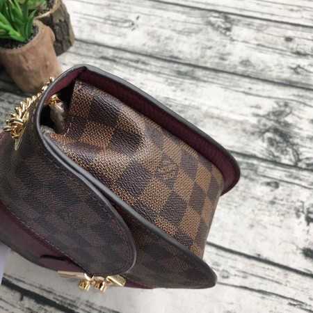 Louis Vuitton Outlet Original Damier Ebene Canvas WIGHT N64419 purple