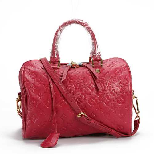 Louis Vuitton Outlet monogram empreinte speedy bandouliere 30 M40762 rose red