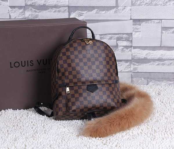 Louis Vuitton Outlet Damier Ebene Canvas Michael Onyx Backpack 44188 Coffee