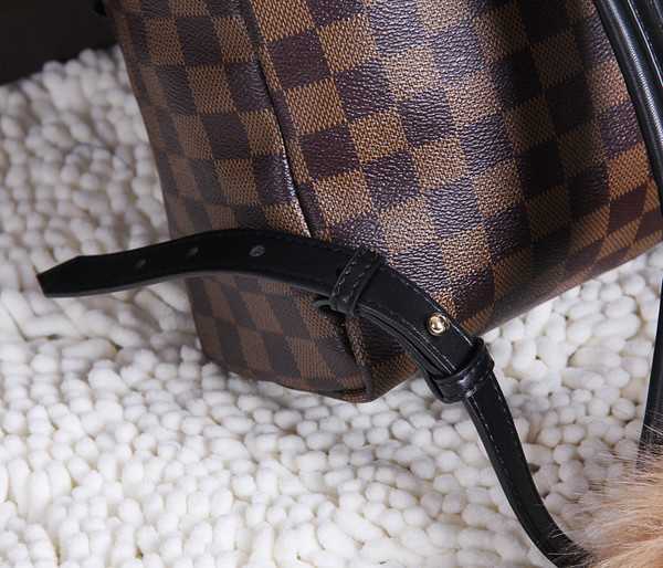 Louis Vuitton Outlet Damier Ebene Canvas Michael Onyx Backpack 44188 Coffee