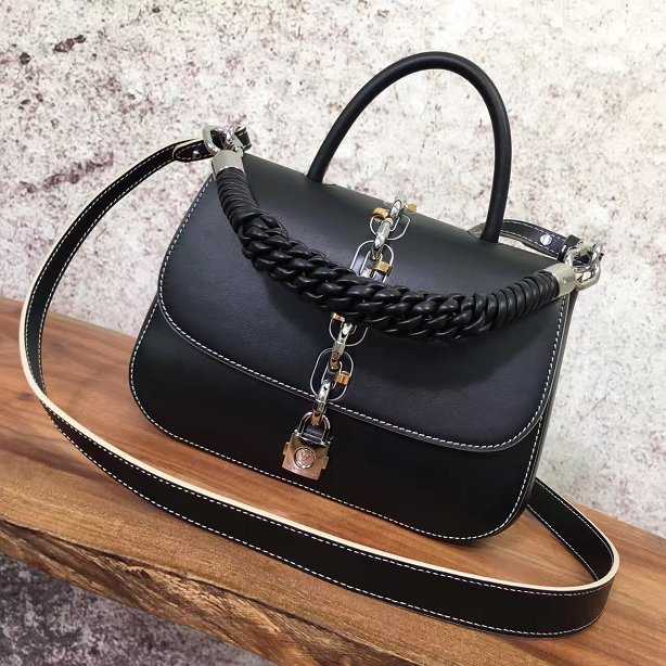 2017 Louis Vuitton Outlet original leather chain it bag pm M54619 black