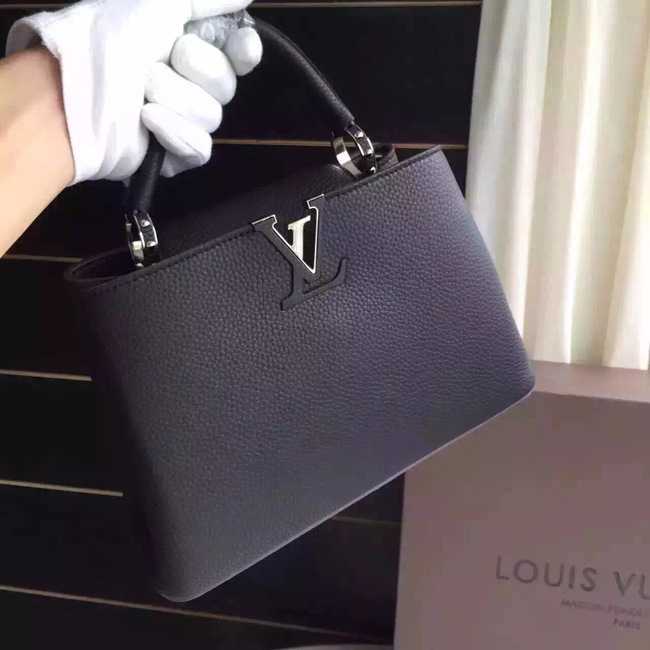 Louis Vuitton Outlet Capucines BB Tote Bag 94754 Black