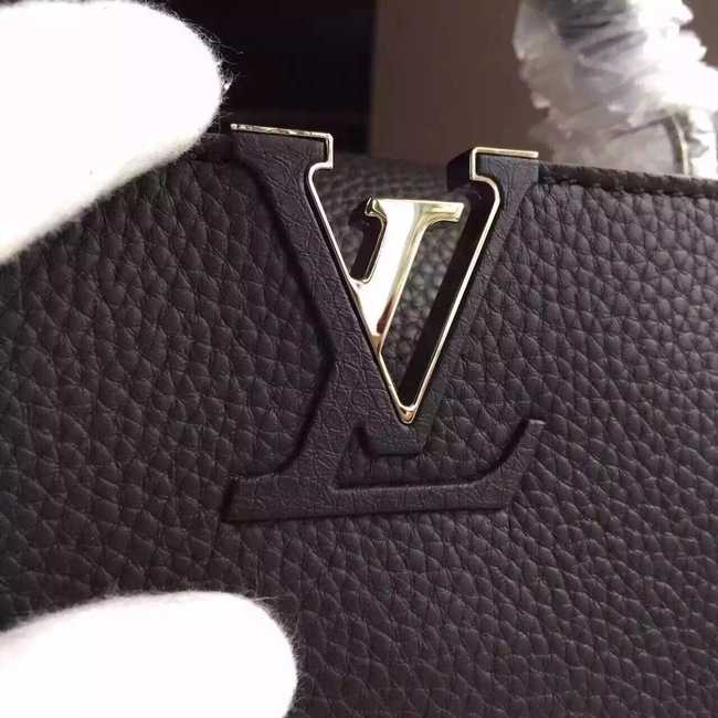 Louis Vuitton Outlet Capucines BB Tote Bag 94754 Black