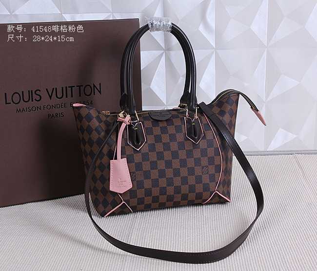 Louis Vuitton Outlet Damier Ebene Canvas Caissa Tote Bag PM M41548