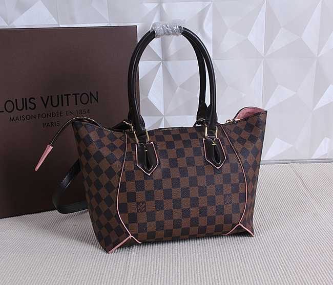 Louis Vuitton Outlet Damier Ebene Canvas Caissa Tote Bag PM M41548