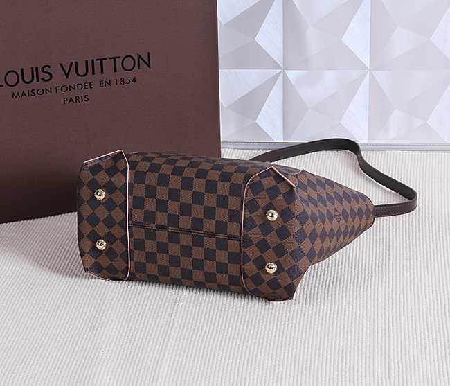 Louis Vuitton Outlet Damier Ebene Canvas Caissa Tote Bag PM M41548