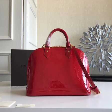 Louis Vuitton Outlet original Monogam vernis Alma M91611 red