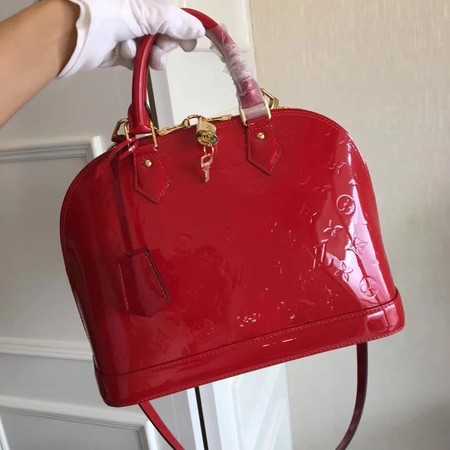 Louis Vuitton Outlet original Monogam vernis Alma M91611 red