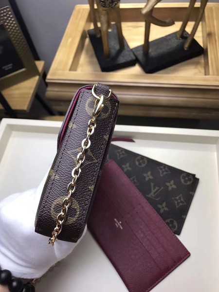 Louis Vuitton Outlet Monogram Canvas Felicie Chain Wallet M61276