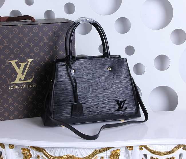 Louis Vuitton Outlet Epi Leather Montaigne MM Tote Bag M41056 Black