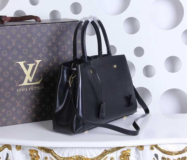 Louis Vuitton Outlet Epi Leather Montaigne MM Tote Bag M41056 Black