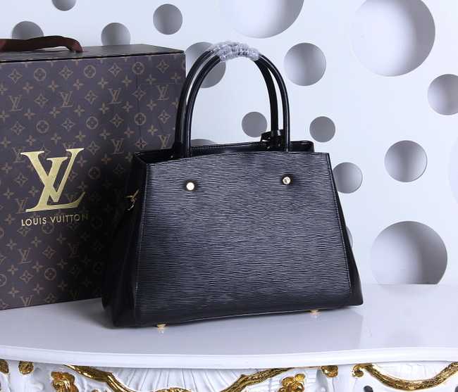 Louis Vuitton Outlet Epi Leather Montaigne MM Tote Bag M41056 Black