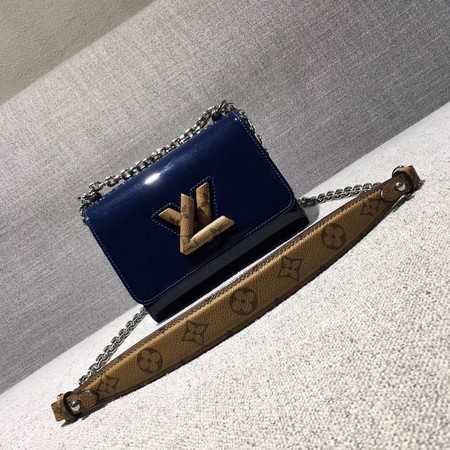 Louis Vuitton Outlet TWIST Original leather Shoulder Bag 50273 Dark blue