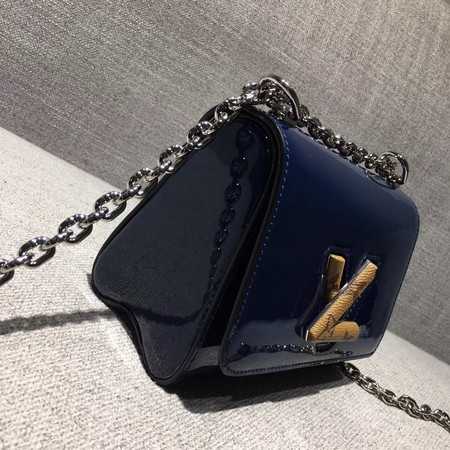 Louis Vuitton Outlet TWIST Original leather Shoulder Bag 50273 Dark blue