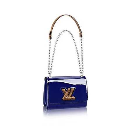 Louis Vuitton Outlet TWIST Original leather Shoulder Bag 50273 Dark blue