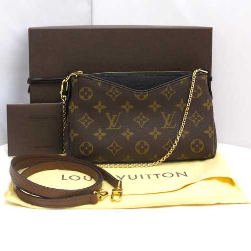 Louis Vuitton Outlet Monogram Canvas Pallas Clutch M41639 Noir