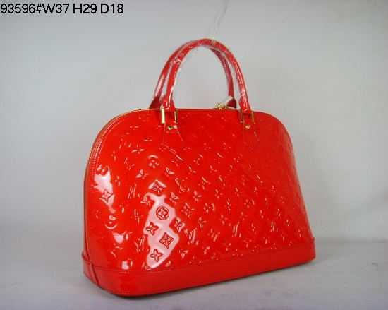 Louis Vuitton Outlet Monogram Vernis Alma MM Orange M93596