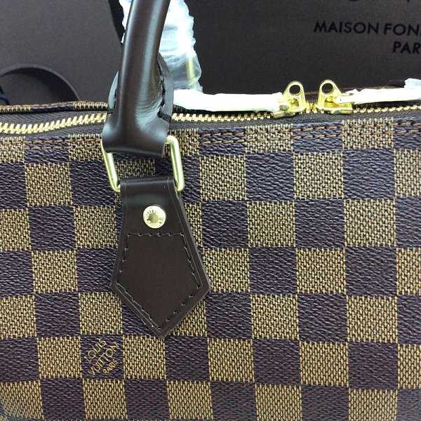 Louis Vuitton Outlet Damier Ebene Speedy 30 With Shoulder Strap N41183