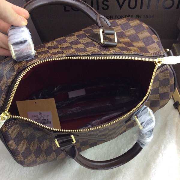 Louis Vuitton Outlet Damier Ebene Speedy 30 With Shoulder Strap N41183