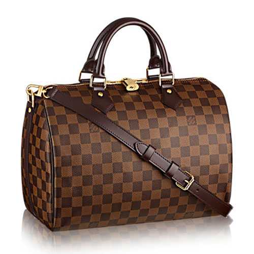 Louis Vuitton Outlet Damier Ebene Speedy 30 With Shoulder Strap N41183