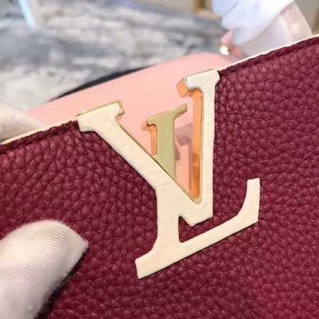 Louis Vuitton Outlet original taurillon leather Capucines BB M94517 bordeaux