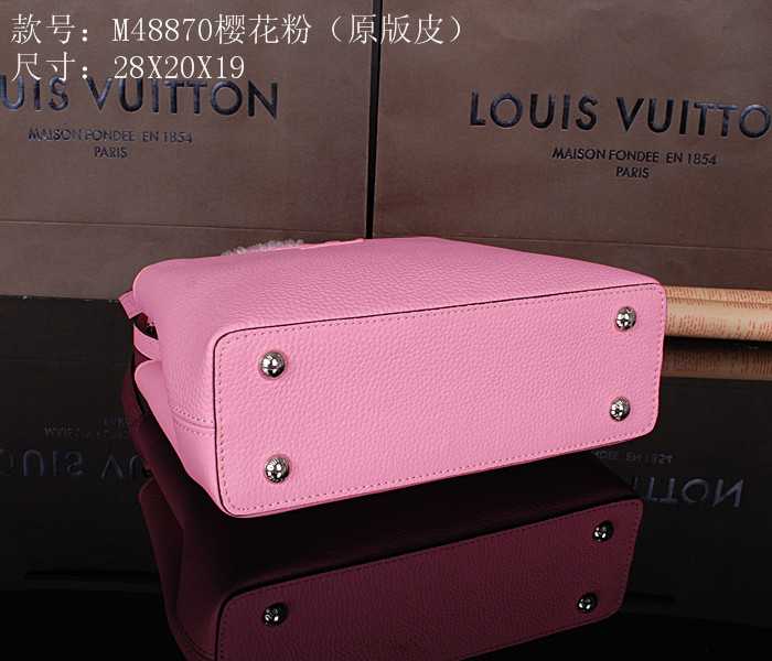 2014 Louis Vuitton Outlet original leather M48870 cherry powder