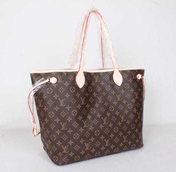 2014 Louis Vuitton Outlet monogram canvas bag neverfull gm m40990 beige