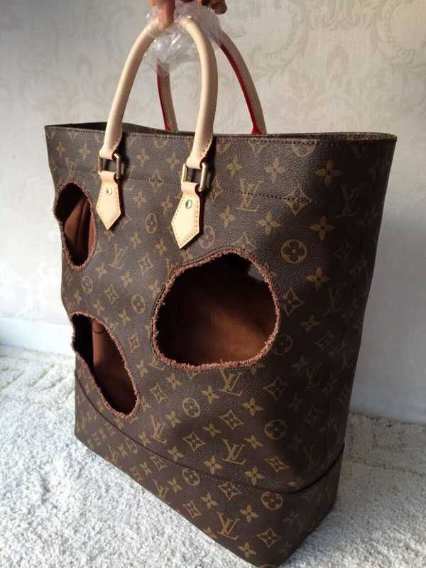 2015 Louis Vuitton Outlet monogram bag with holes rei kawakubo m40279