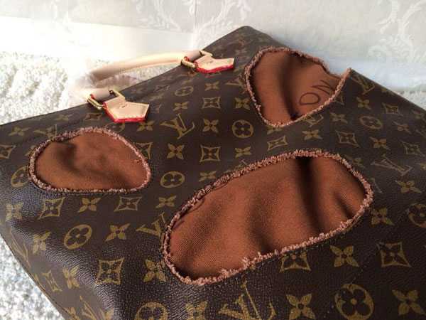 2015 Louis Vuitton Outlet monogram bag with holes rei kawakubo m40279