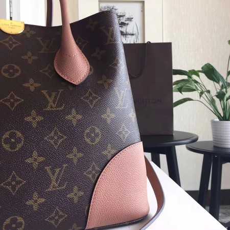 Louis Vuitton Outlet original Leather Monogram Canvas Tote Bag M41596 pink