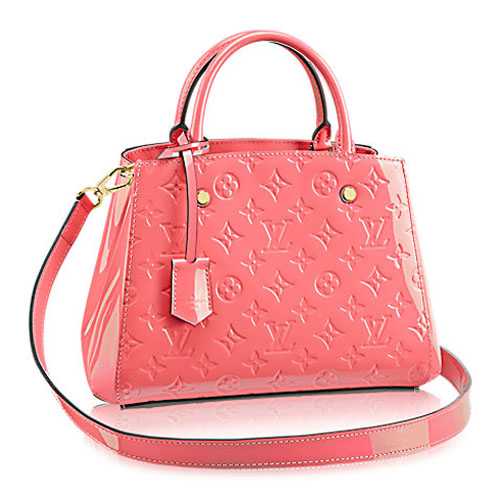 Louis Vuitton Outlet Monogram Vernis Montaigne BB M50187 Rose Litchi