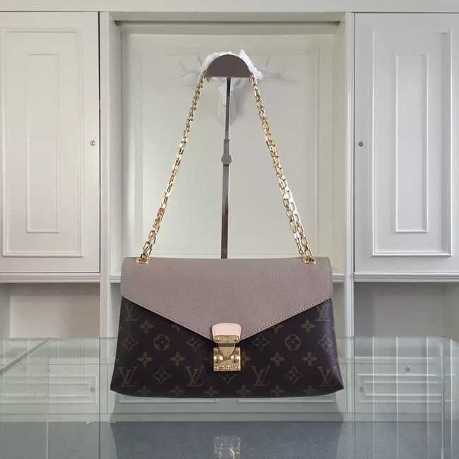 Louis Vuitton Outlet Monogram Canvas Pallas Chain 41246 Grey