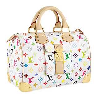 Louis Vuitton Outlet Multicolor Speedy 30 White M92643