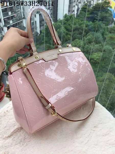 Louis Vuitton Outlet patent leather tote bag 91619 pink