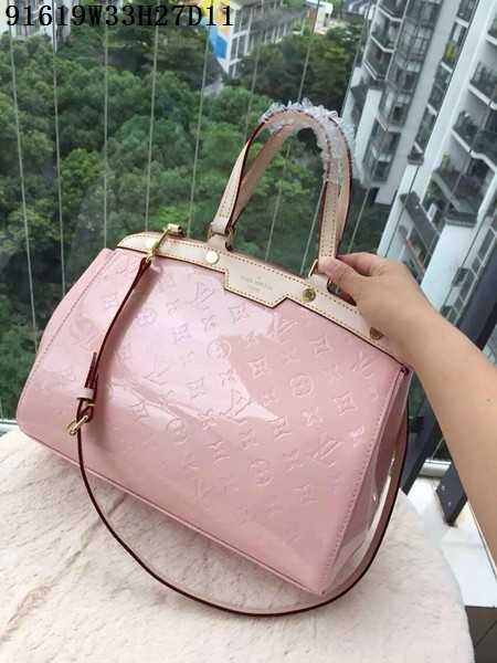 Louis Vuitton Outlet patent leather tote bag 91619 pink