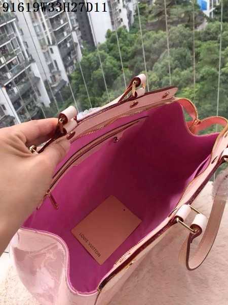 Louis Vuitton Outlet patent leather tote bag 91619 pink