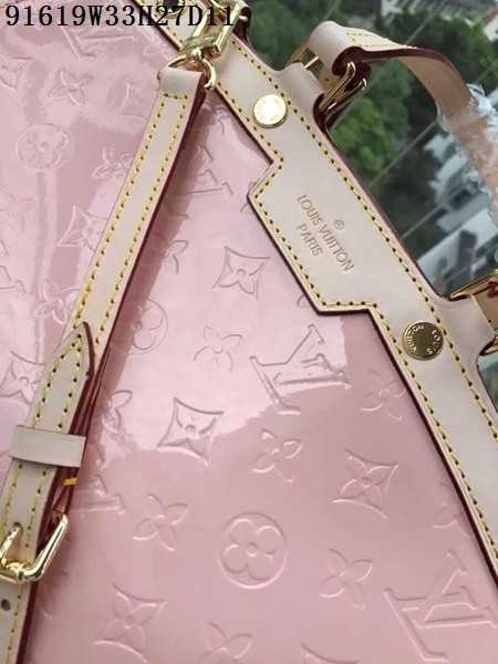 Louis Vuitton Outlet patent leather tote bag 91619 pink