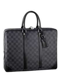 Louis Vuitton Outlet Damier Graphite Canvas Porte Documents Voyage PM N41125 BAGS