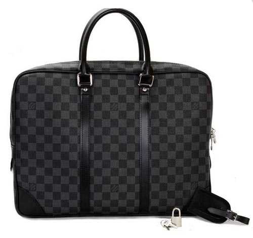 Louis Vuitton Outlet Damier Graphite Canvas Porte Documents Voyage PM N41125 BAGS