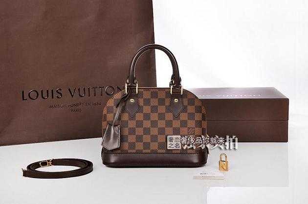 Louis Vuitton Outlet damier ebene canvas alma bb n41221