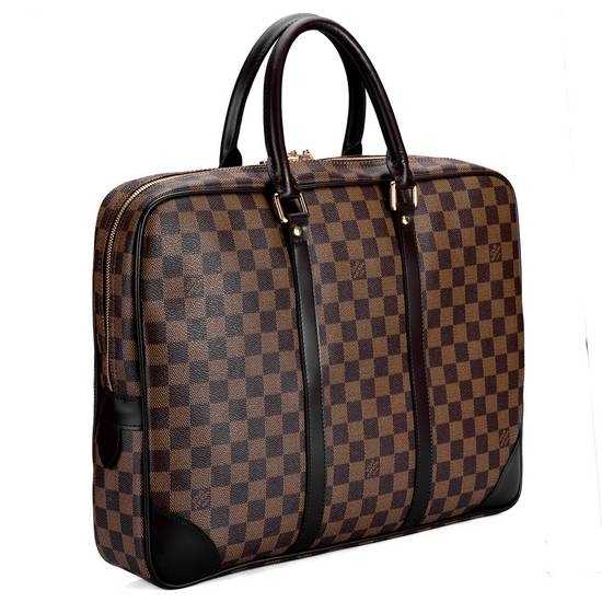 Louis Vuitton Outlet Damier Ebene Canvas Porte Documents Voyage PM N41124