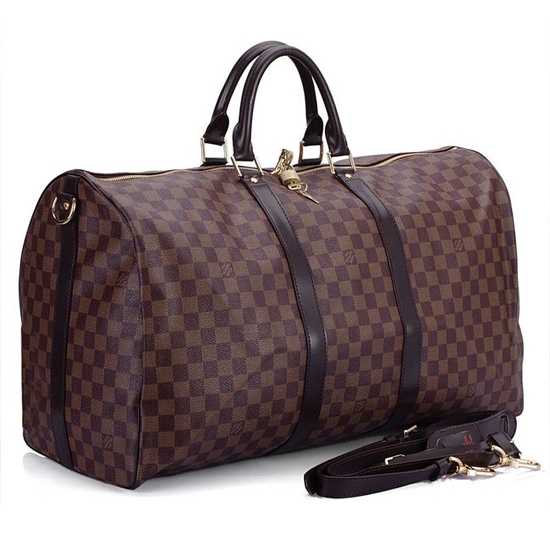 Louis Vuitton Outlet Damier Canvas Keepall 60 with 41412