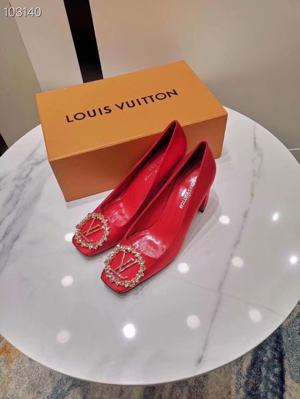 Louis Vuitton Outlet 7CM High Heels Shoes LV968QGC-3